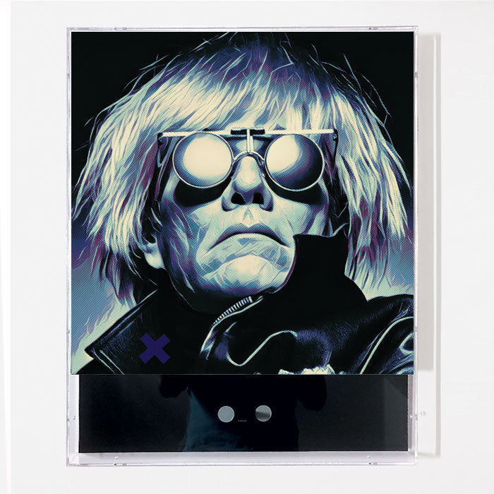 Moonpop Art Factory Andre Janssen, Andy Warhol with glasses, Moonpop Art Factory Andre Janssen.